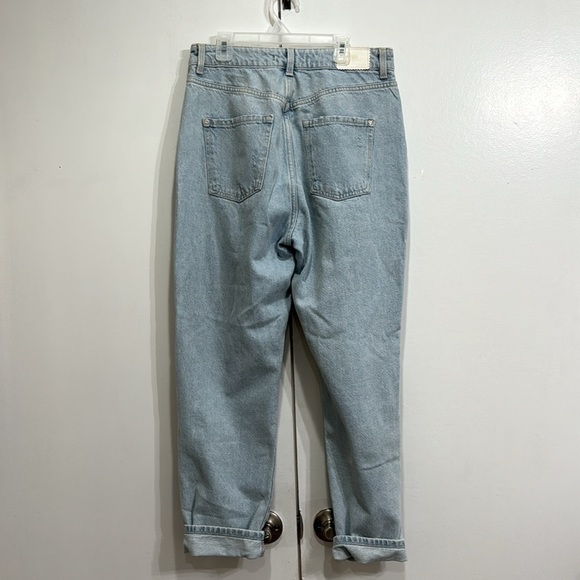 Zara Ripped Mom Fit Jeans Size 8 - Picture 3 of 5